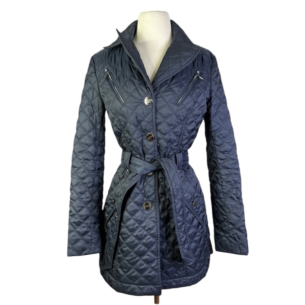 Laundry By Shelli Segal Quilted Black Puffer Coat XS